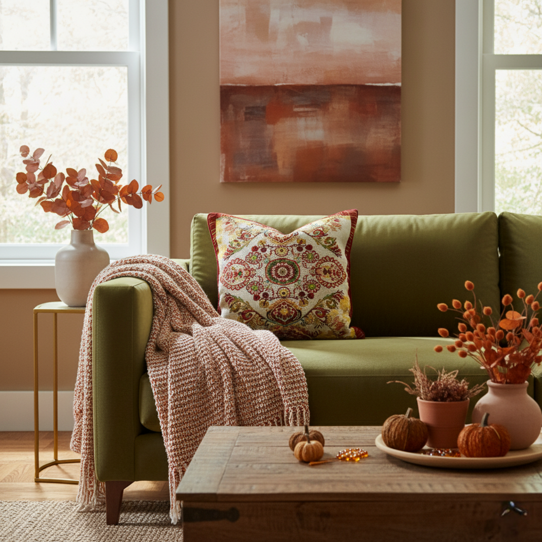 Taterbush Elegant Burgundy Ornate Paisley Woven Tapestry Throw Pillow Cover (18194)