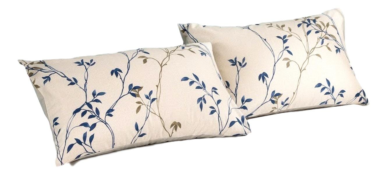 Tache Poplin Cotton Elegant Leaf Vine Cream Beige Pillowcase (JHW-842)