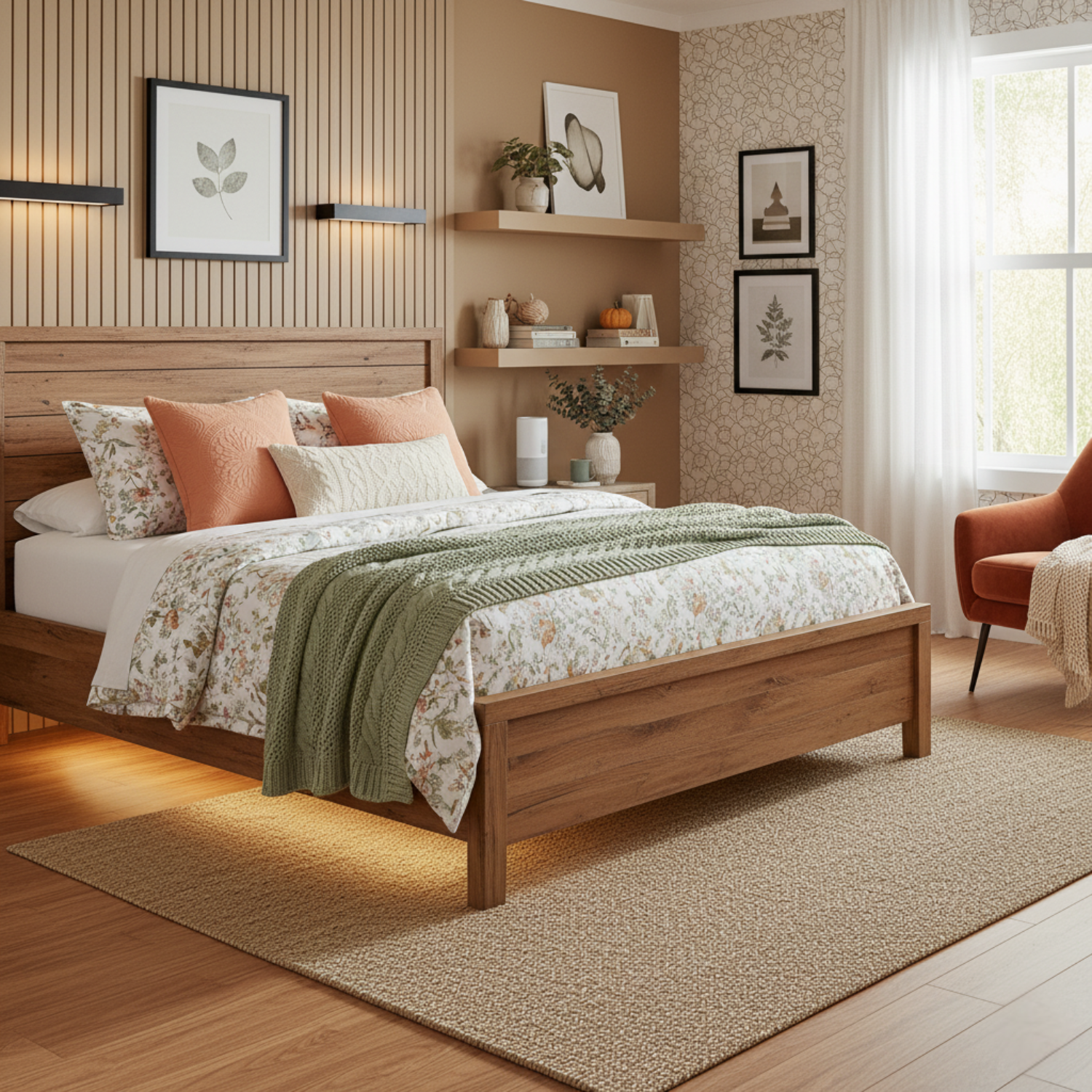 Tache Cotton Stone Washed Rustic Orange Medallion Tuscany Sunrise Cushion Covers / Euro Sham (JHW-595)