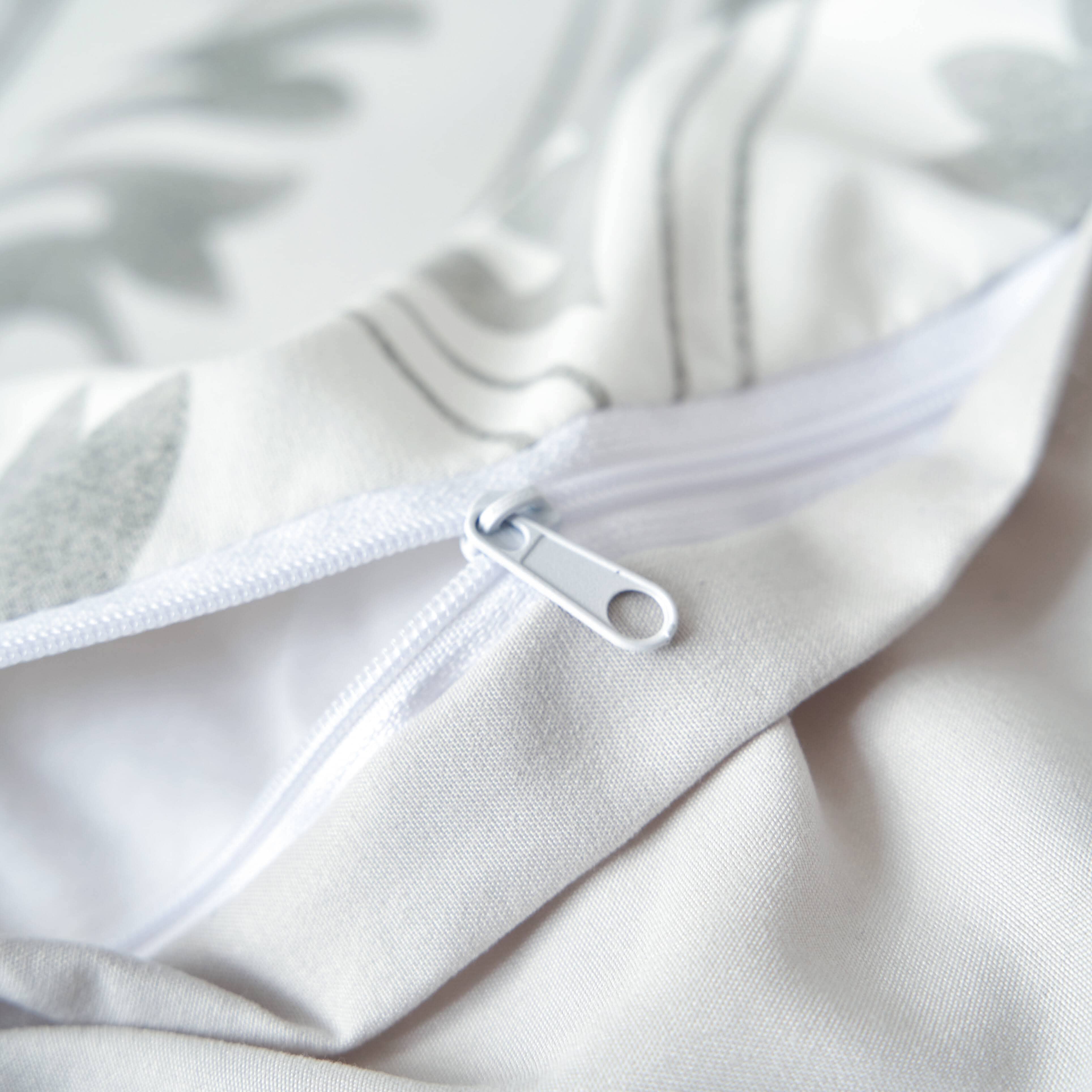 Tache Dreamy Moon Sky Ogee Damask Heather Gray White Duvet Cover (TB300)