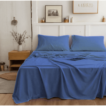 Tache Microfiber Ocean Blue Bed Sheet Set (101-OB-BSS)