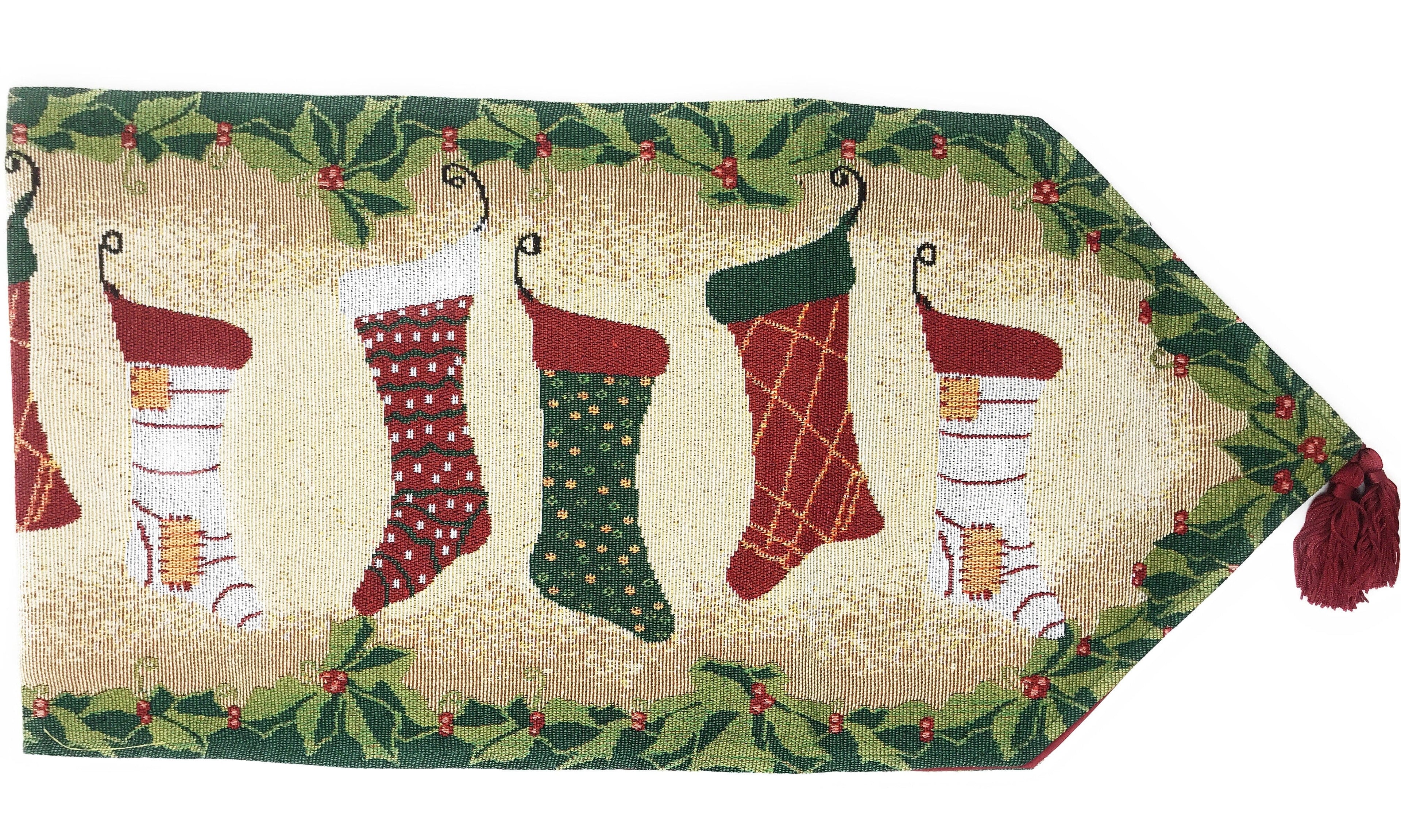 Tache Hang My Stockings By the Fireplace Table Runners (12910)