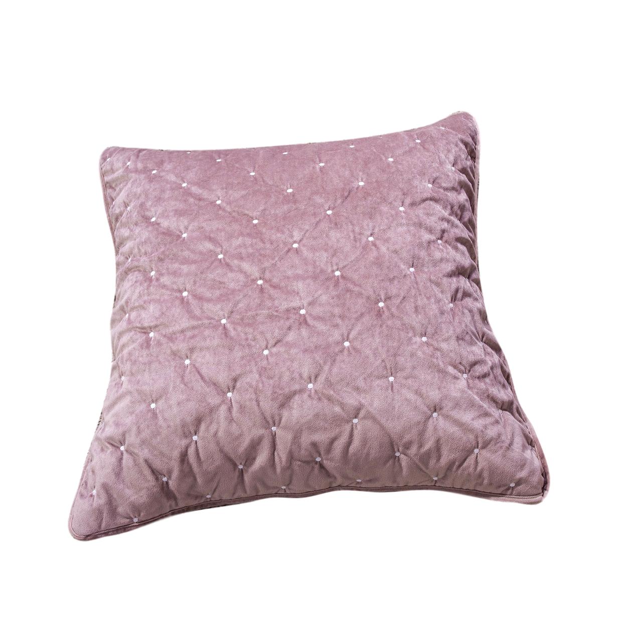 Tache Velvet Dreams Purple Mauve Plush Diamond Tufted Cushion Covers / Euro Sham (JHW-853P)
