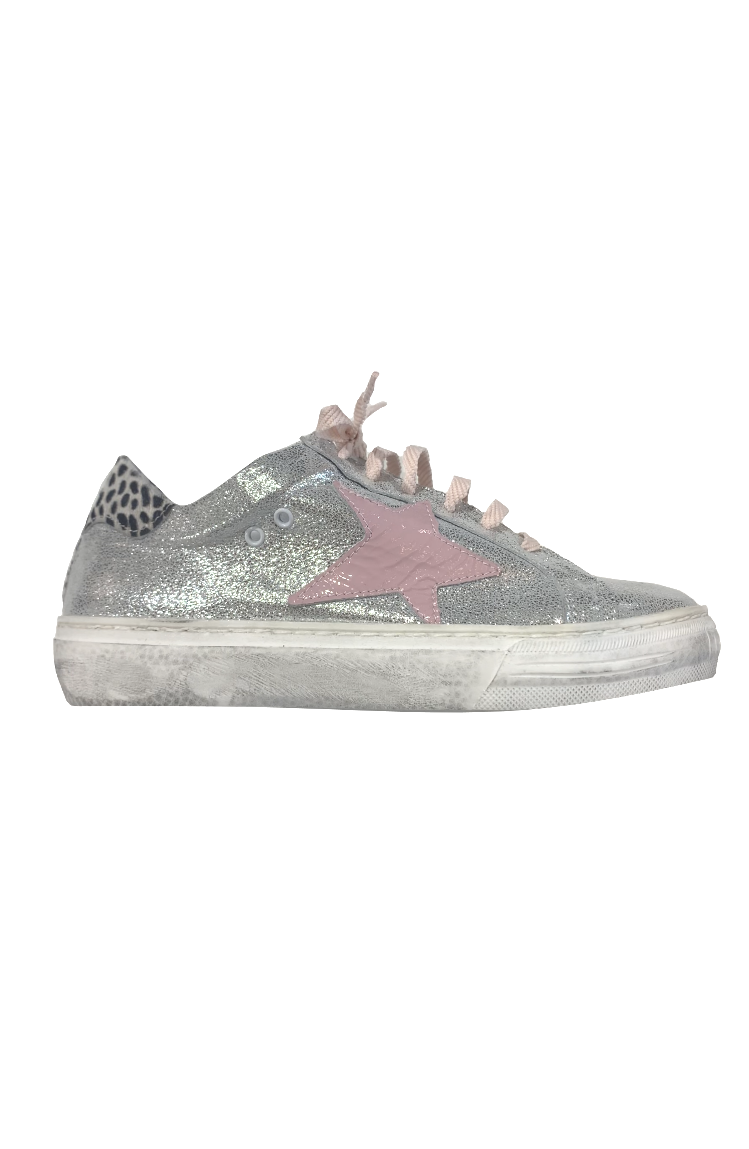 Silver/Pink Sneaker