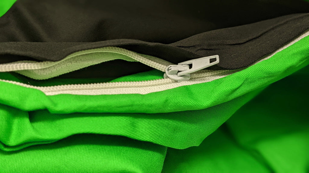 Tache Cotton Lime Green & Black Reversible Duvet Cover (DC32PC)