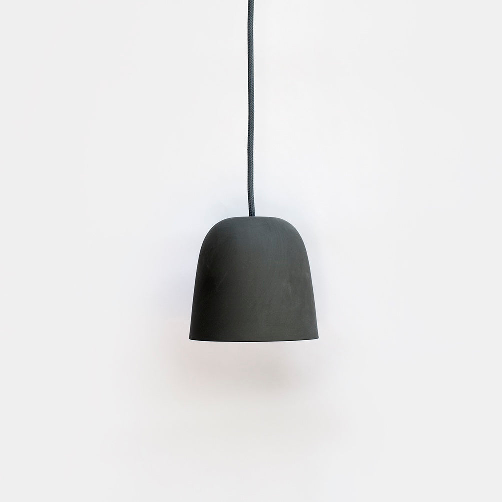 Ceramic Pendant Light Shade - Charcoal