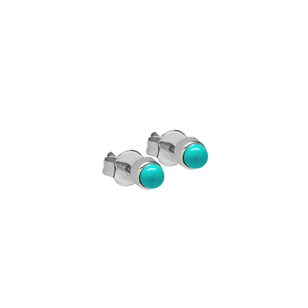 Turquoise Skies Silver Earrings