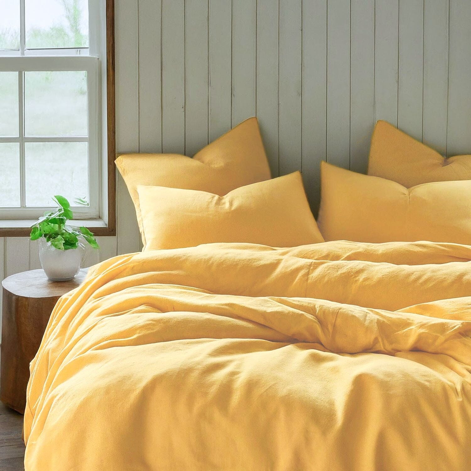 Tache Microfiber Sunny Yellow Bed Sheet Set (404-YS-BSS)