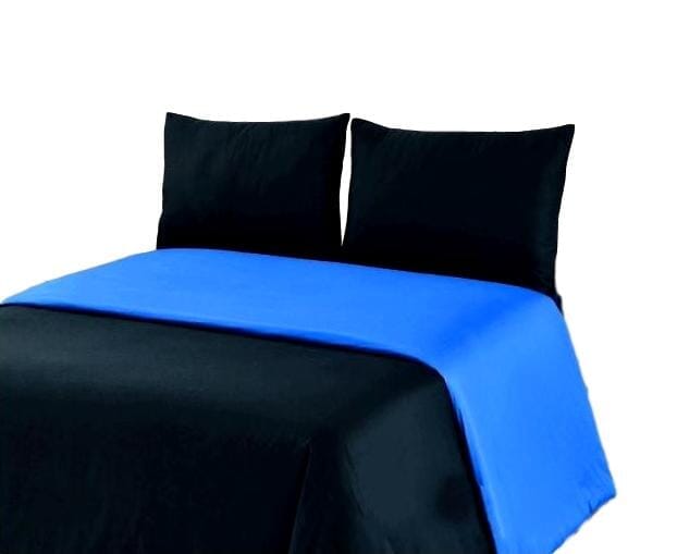 Tache Deep Blue Black Reversible Duvet Cover Set (DC36PC-BB)