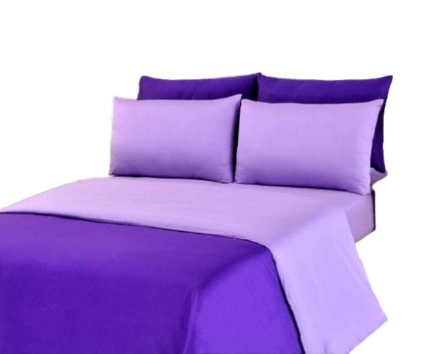Tache Dark Purple & Lavender Reversible Duvet Cover Set (DC36PC-PP)