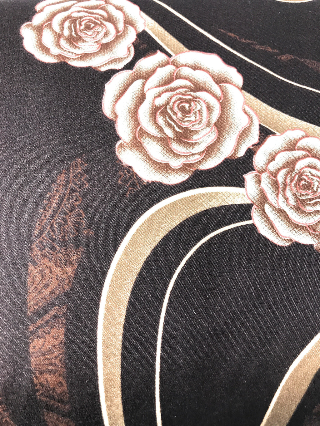 Tache Melted Gold Brown Floral Bed Sheet Set (2815FITFLT)