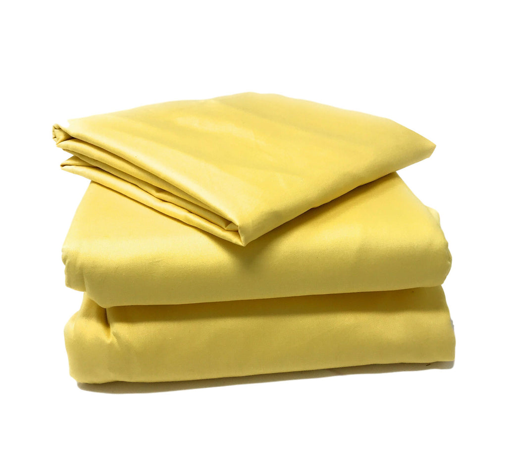 Tache 100% Cotton Solid Banana Yellow Duvet Cover Set (2-3PDUV-YB)