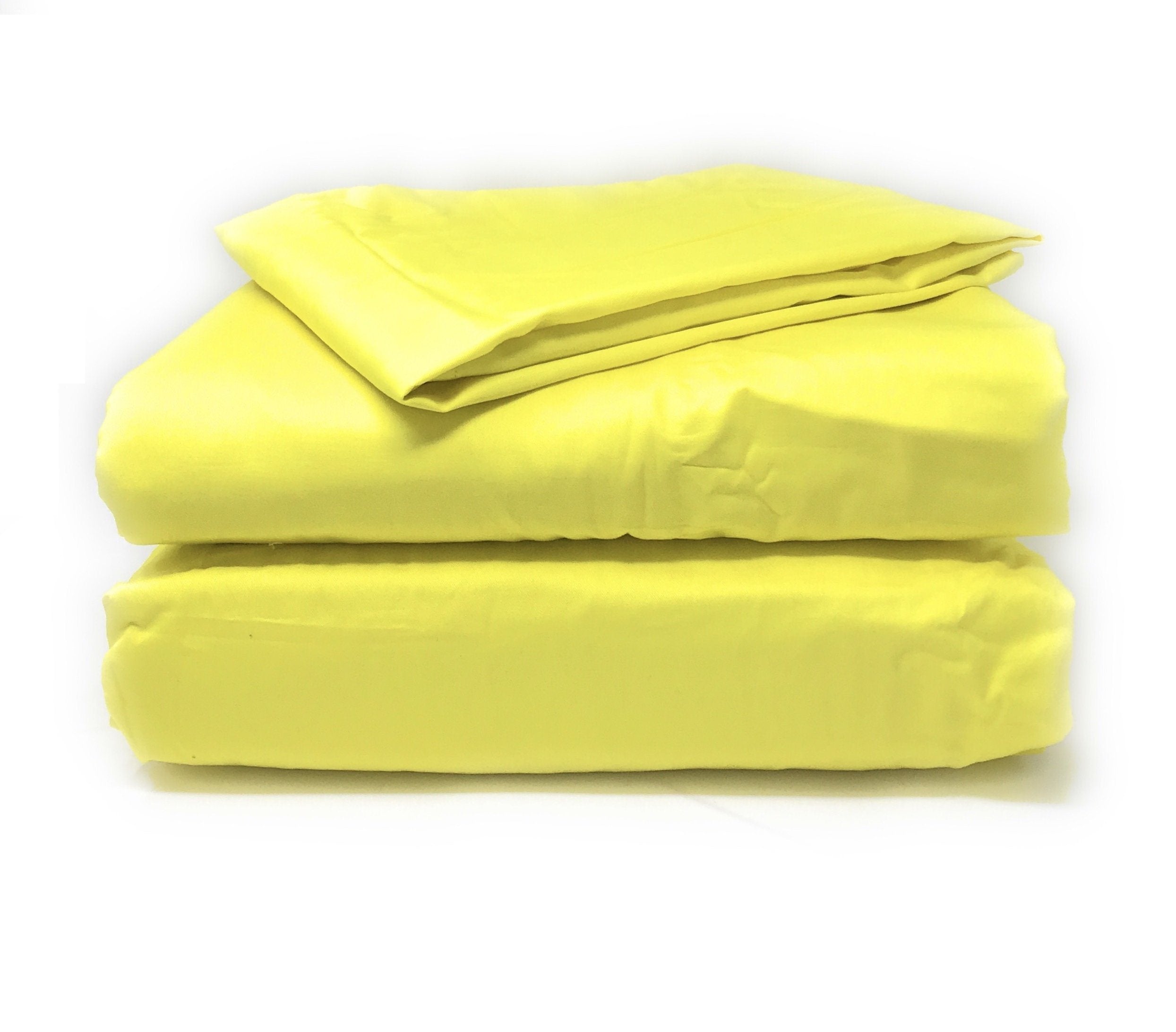 Tache 100% Cotton Neon Yellow Solid Duvet Cover Set (2-3PDUV-Yellow)