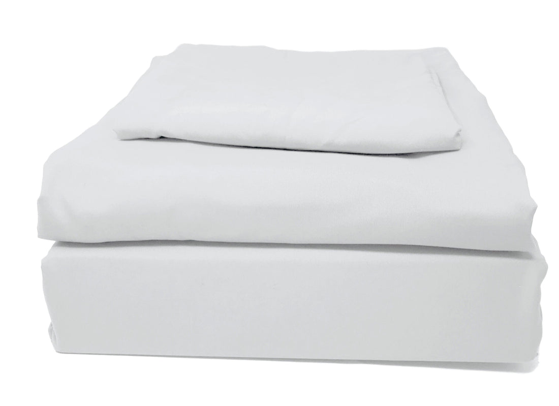 Taterbush Easy Care Cloud White Duvet Cover Bedding Set (505-CW-DS)