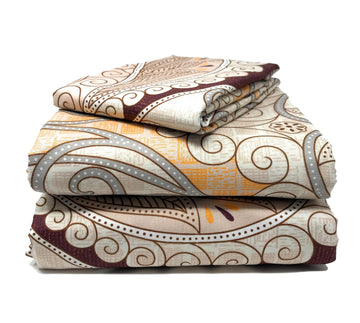 Tache Maroon Mandala Damask Duvet Cover Set Twin (2131)