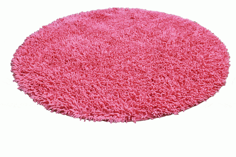 Taterbush Cotton Chenille Hot Pink Shag Area / Bathroom Rug (MATP)